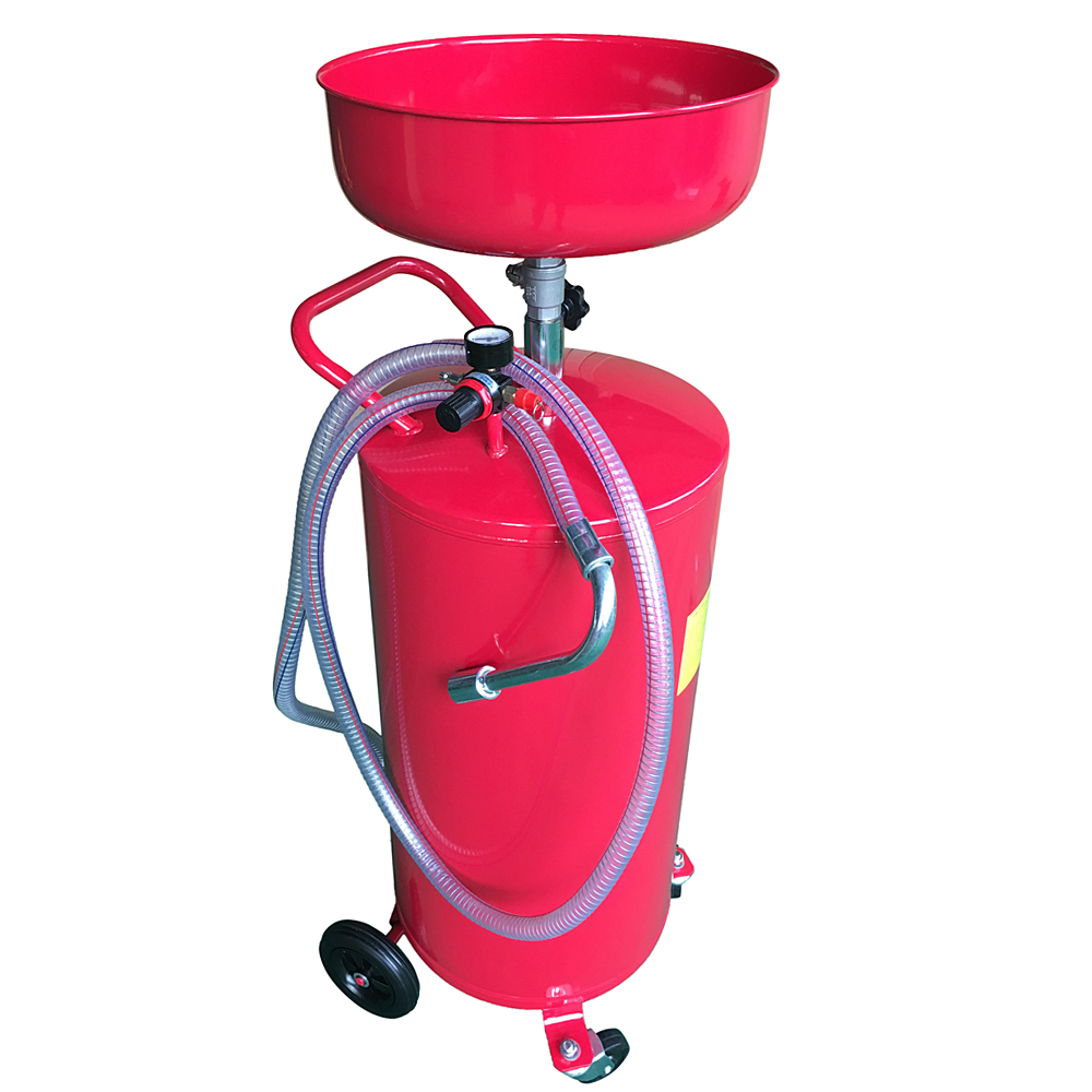 Lift Auto Wheel 20 Gallon Waste Oil Drain Air Tank Operated Drainer Oil