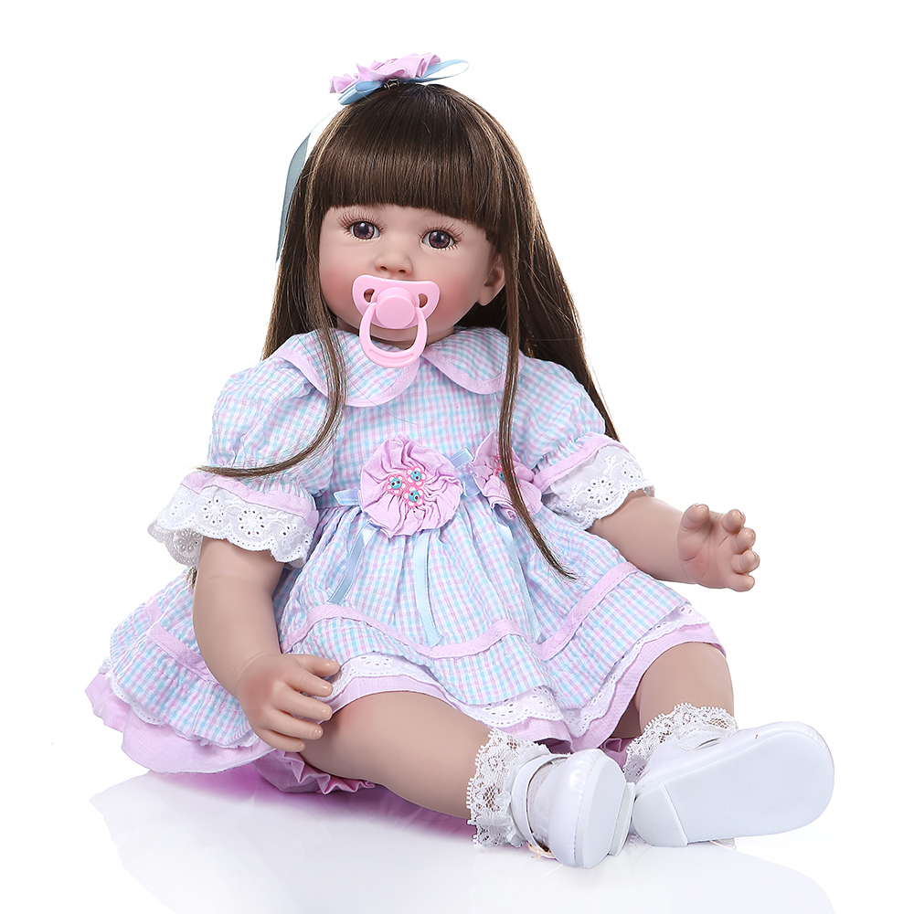 Realistic Baby Dolls 24inch Reborn Toddler Girls Dolls With Black