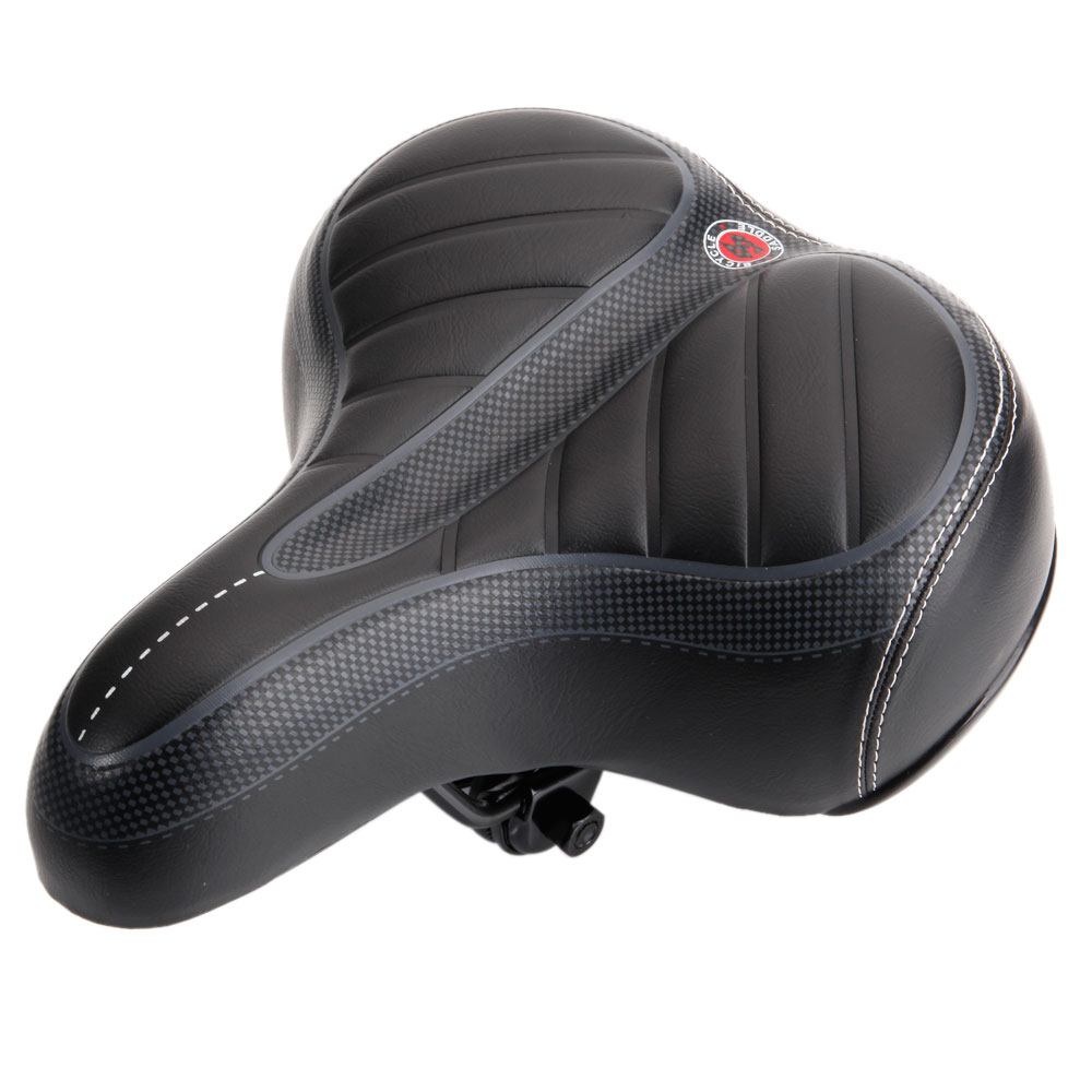 Comfort Wide Big Bum Bike Seat Bicycle Gel Cruiser Extra Sporty Soft Pad Saddle