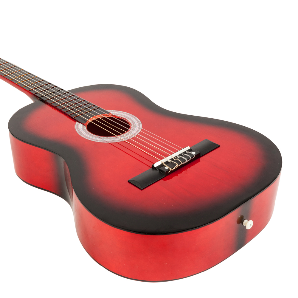 New 38 Inch Classical Red Acoustic Guitar with String & Pick eBay
