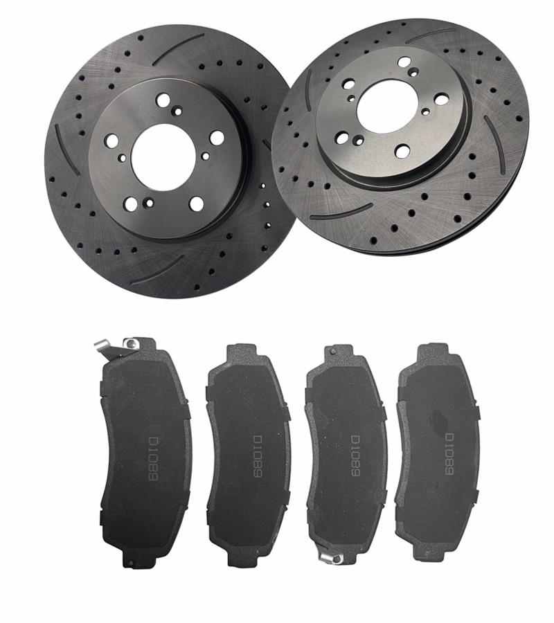 Front /& Rear Ceramic Brake Pads For Honda Odyssey 2005-2006-2007-2008-2009-2010