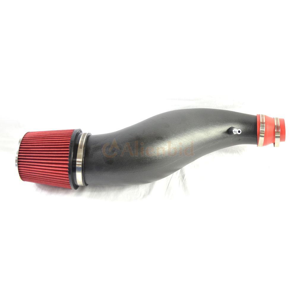 6/"FLARED PIPE SHORT RAM AIR INTAKE INDUCTION SYSTEM+RED FILTER FOR CIVIC EG EM