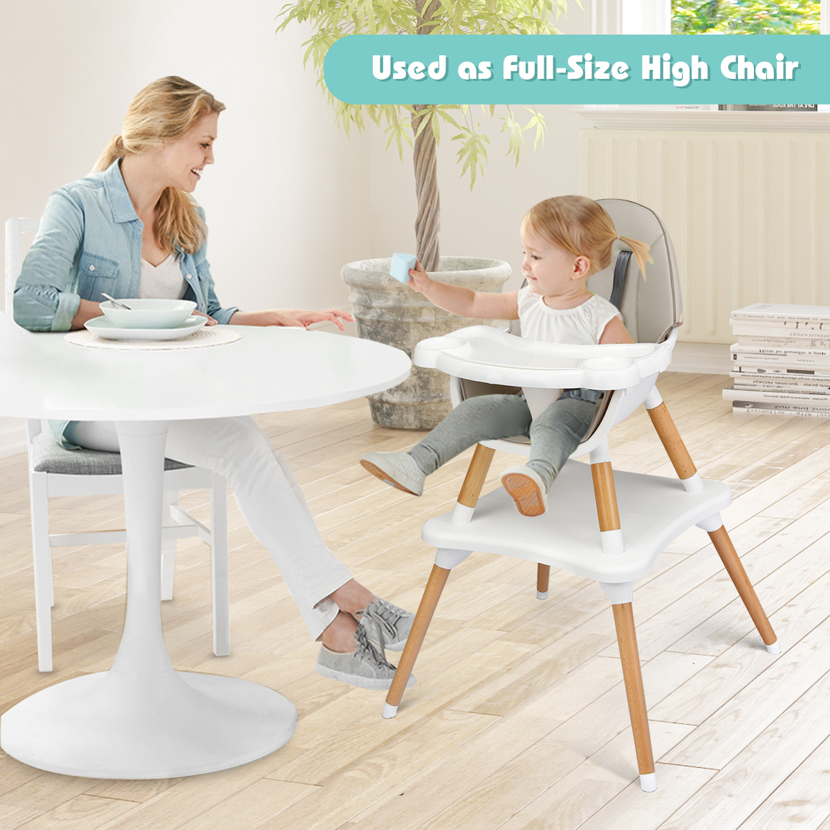 high chair with removable tray