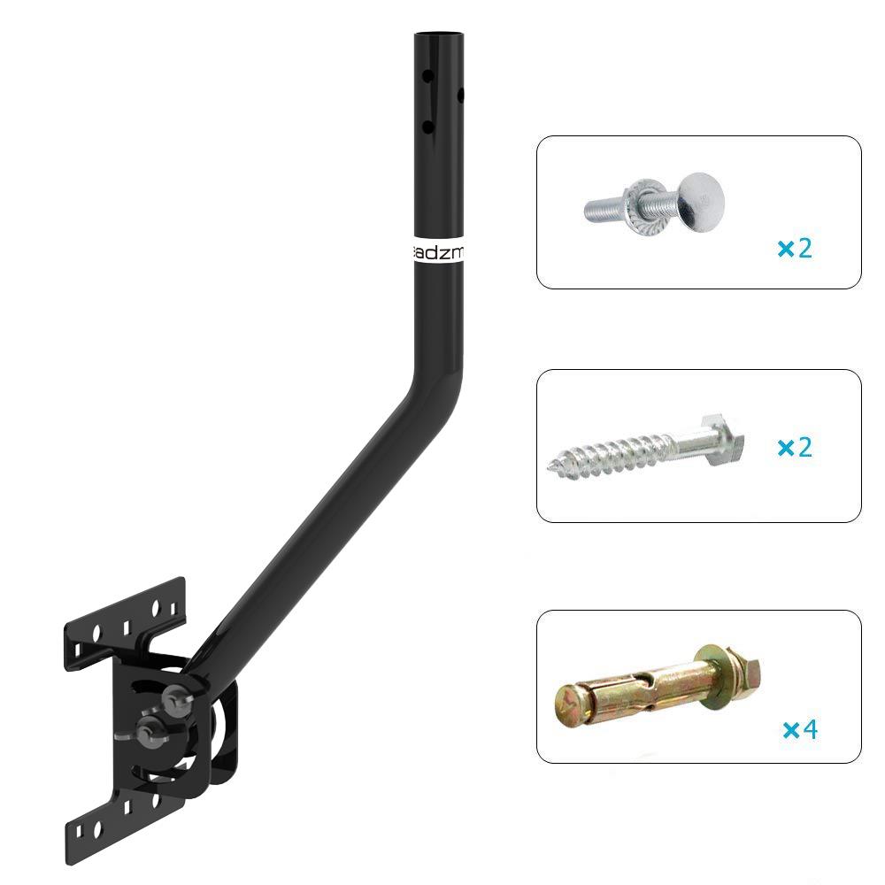Adjustable Outdoor TV Antenna Satellite Dish J Pole Mount Base Tripod
