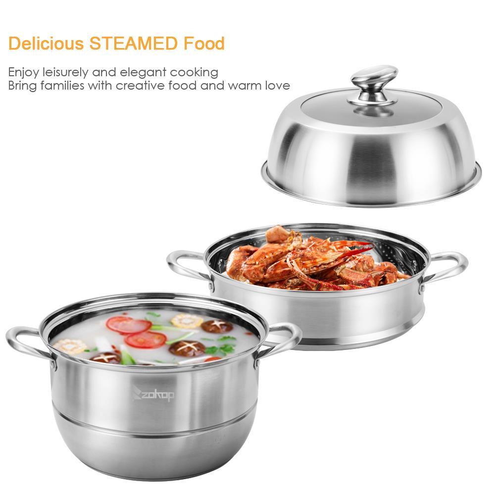 4Tier Stainless Steel Steamer Induction Steam Steaming Pot Kitcken