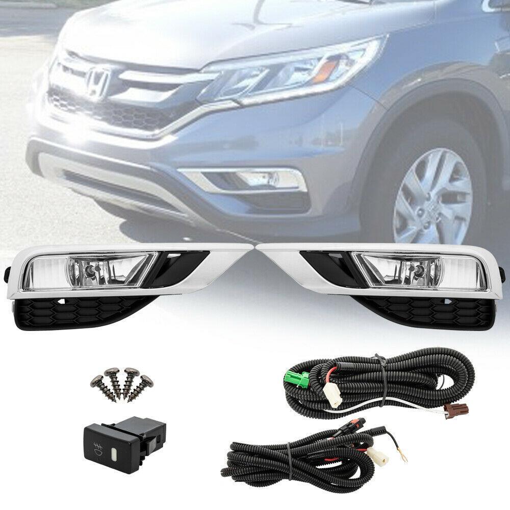 For 2015-2016 Honda CR-V Fog Lights w/ H8 Bulb Wiring harness Switch