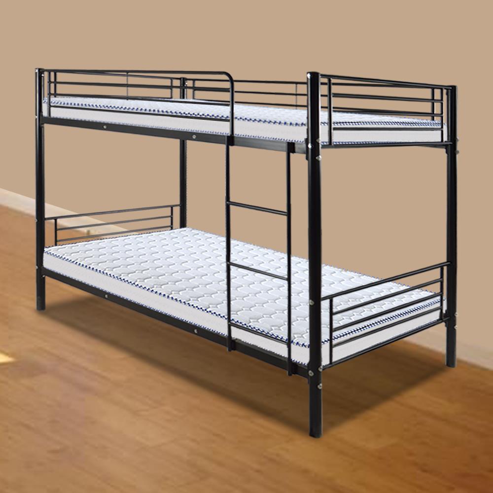 Dorm for Kids Adult Children Metal Bunk Beds Frame Twin over Twin