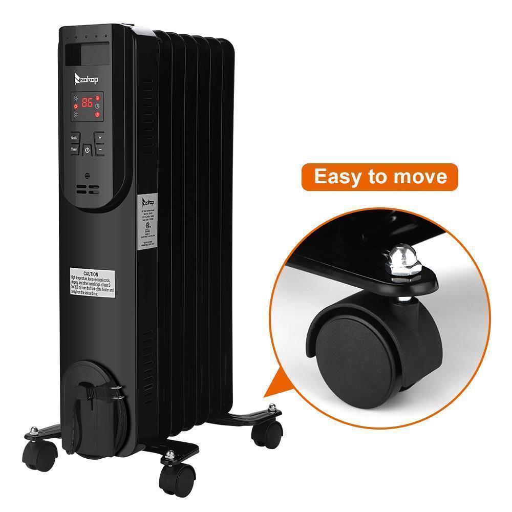1500W Electric Oil Filled Radiator Heater Thermostat Warm Room Radiant Black eBay 1500W Electric Oil Filled Radiator Heater Thermostat Warm Room Radiant Black eBay