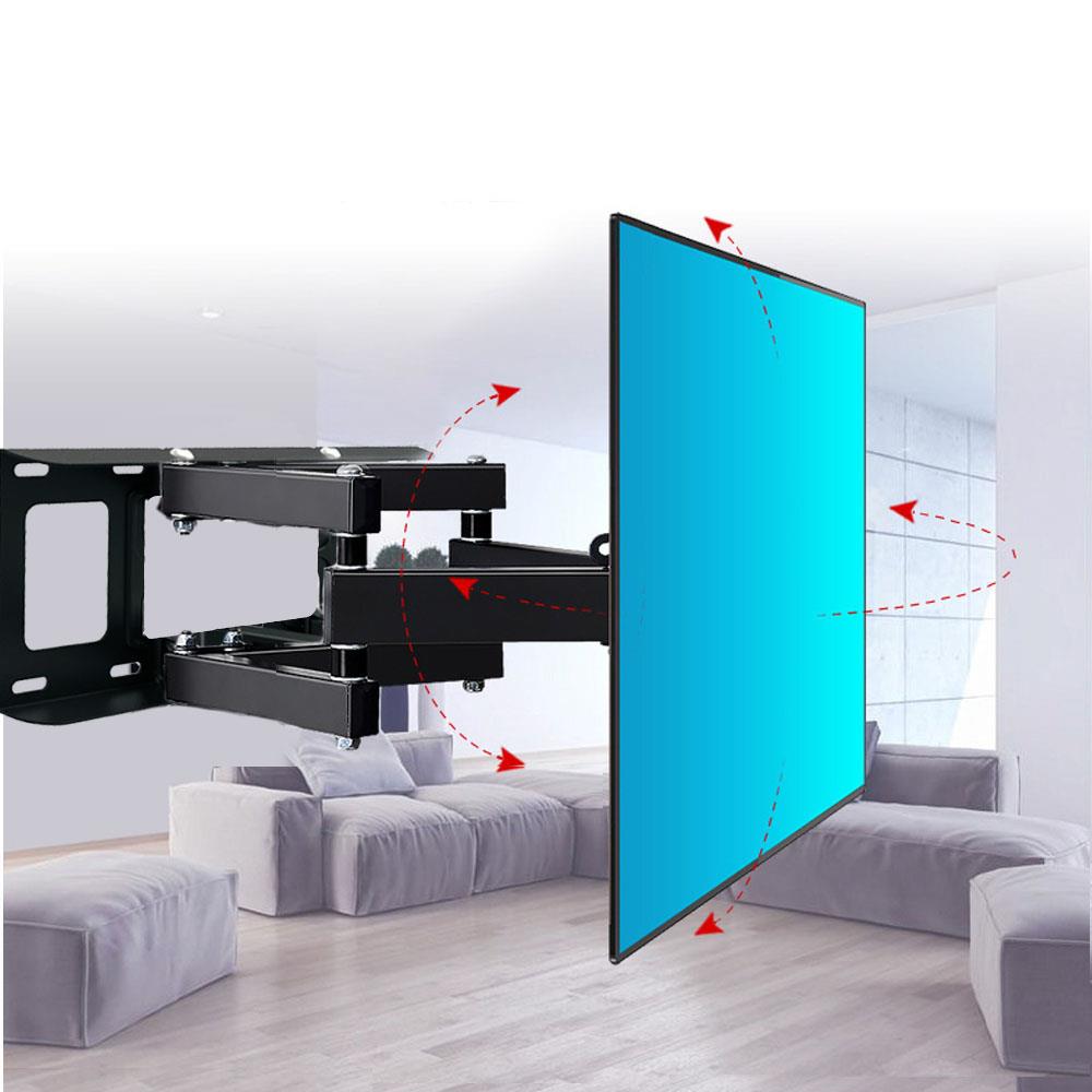Full Motion TV Wall Mount Bracket Swivel Tilt LCD LED Fit 32 40 42 46 50 55 70/"