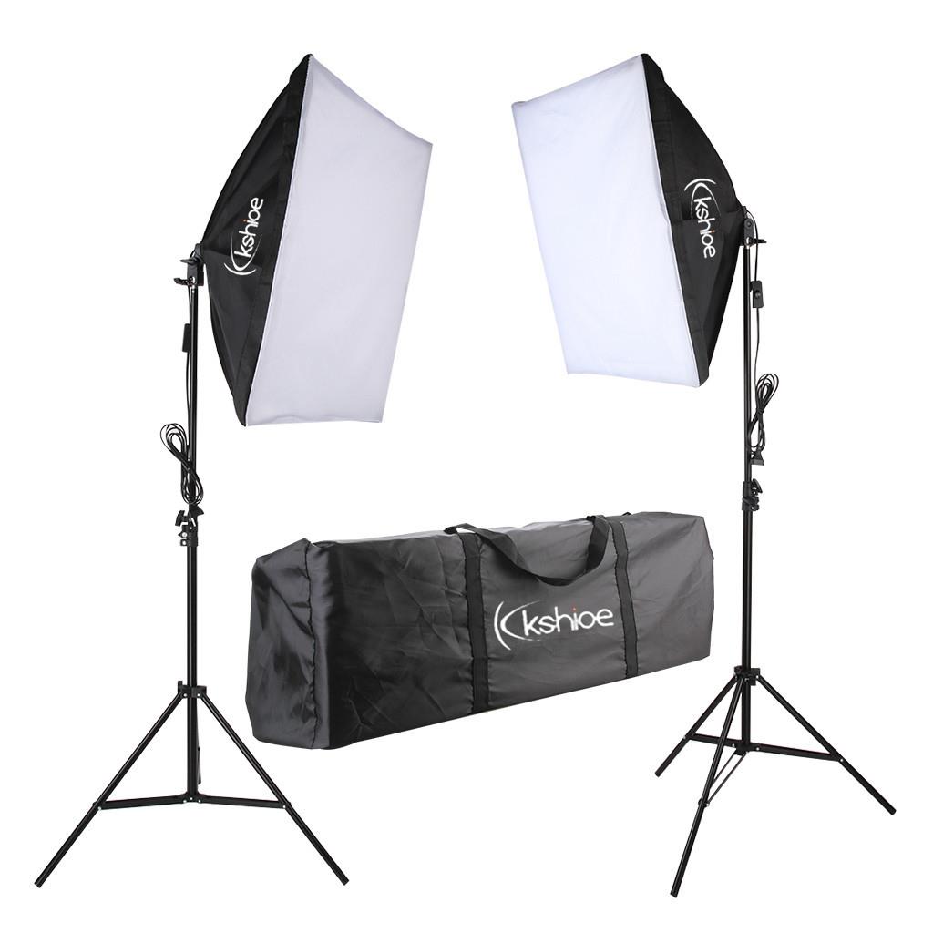 Kshioe Photo Studio Continuous Lighting Kit Photography Softbox Light