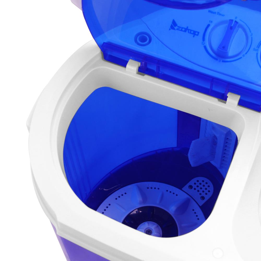 ZOKOP Portable Compact Washing Machine 10 lbs Twin Tub Laundry Washer