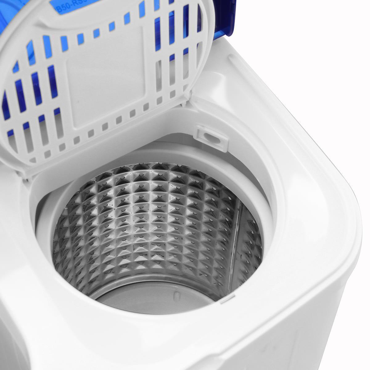 Portable 16LBS Compact Washing Machine Mini Twin Tub Washer Spinner
