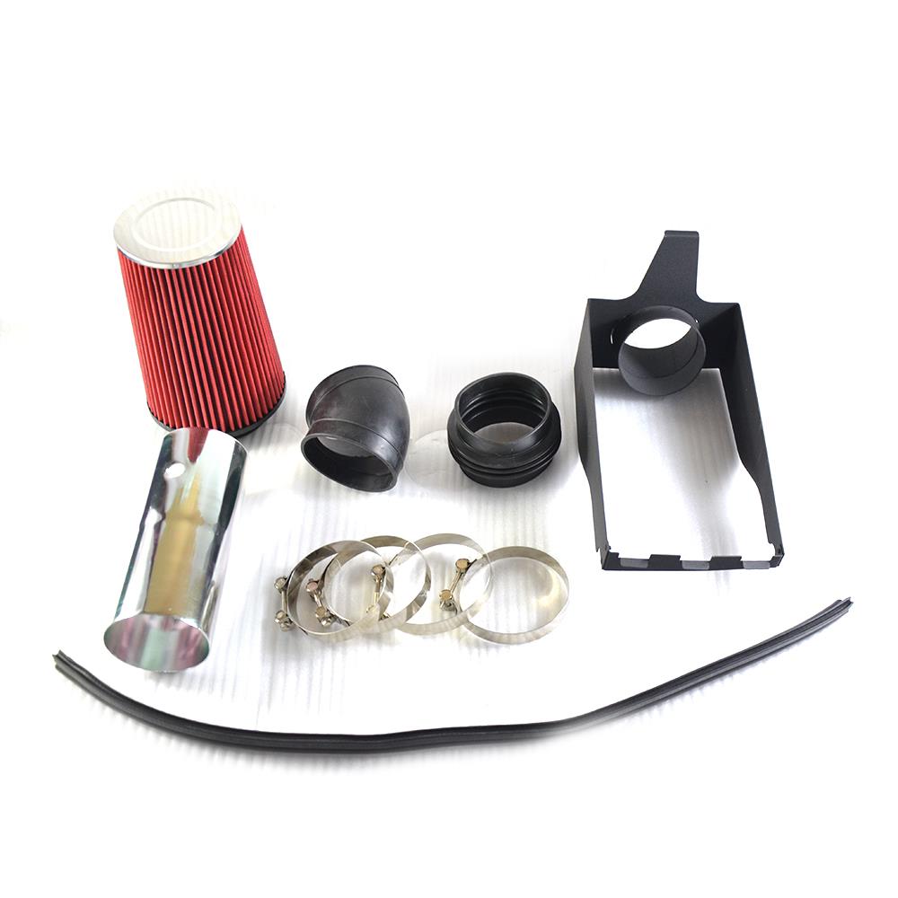 Filter For 99-03 Excursion 7.3L Turbo V8 4/" RED Heat Shield Cold Air Intake