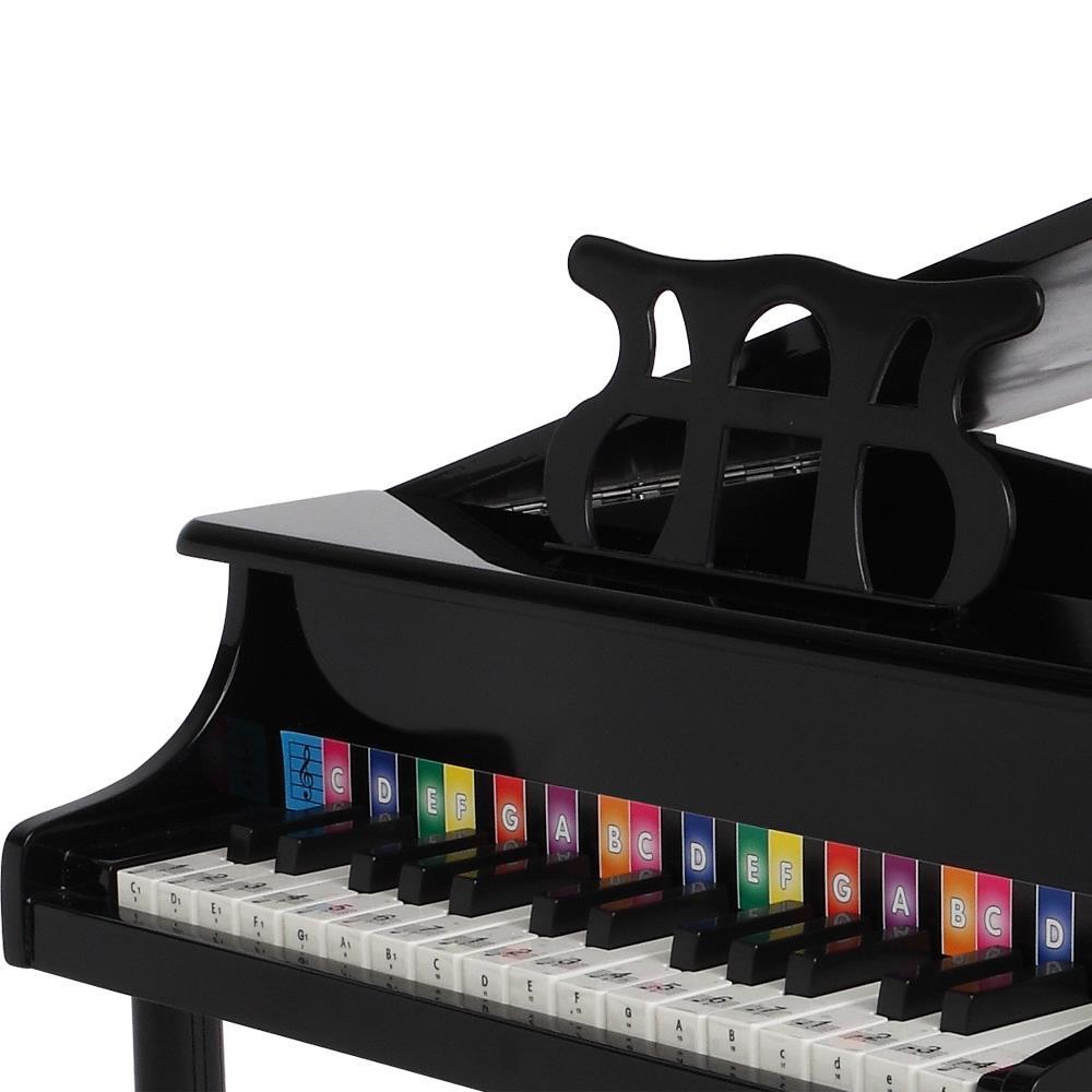 30 Keys Wooden Kids Grand Piano W//Bench Children/'s Musicality Development Black
