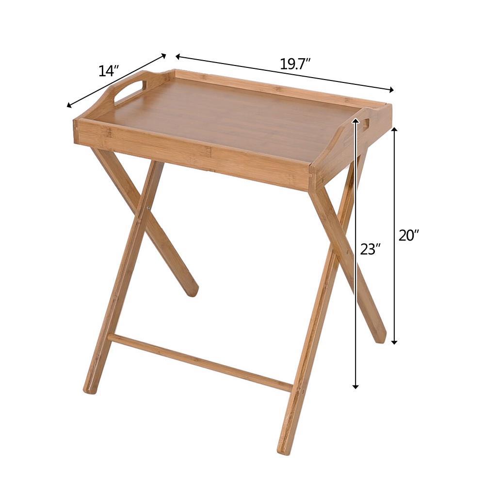 Folding TV Tray Table Stand Eating Snack Dinner Coffee Wooden Home - Folding TV Tray Table Stand Eating Snack Dinner Coffee Wooden Home