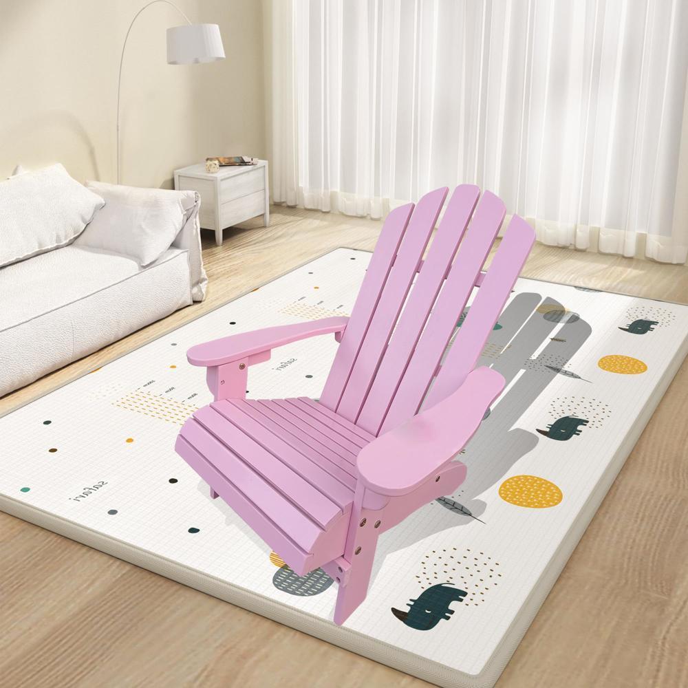 Air-Chair (ピンク) High Quality Outdoor or indoor Wood children Adirondack chair,pink