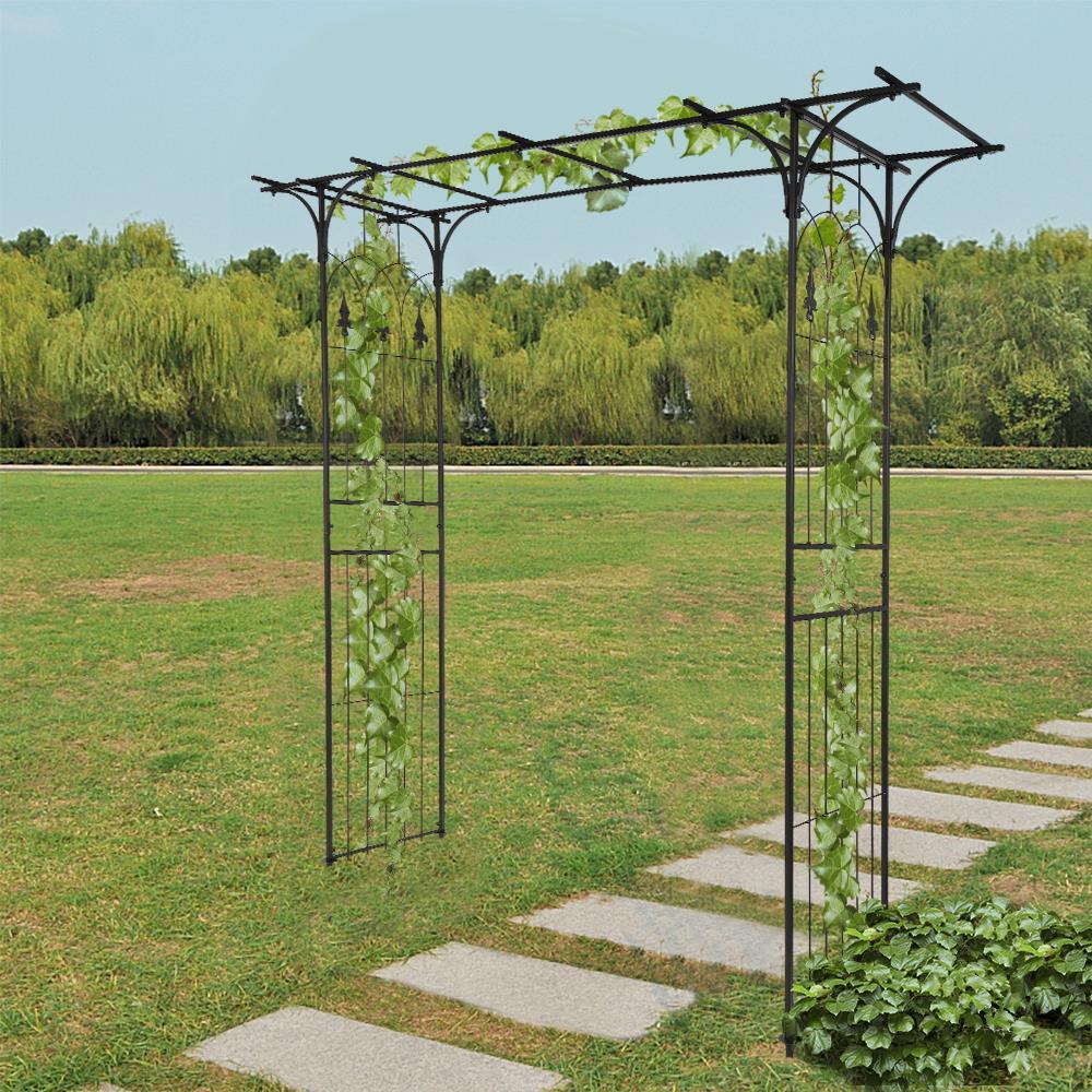 Metal Garden Arch Heavy Duty Strong Rose Climbing Plants Archway