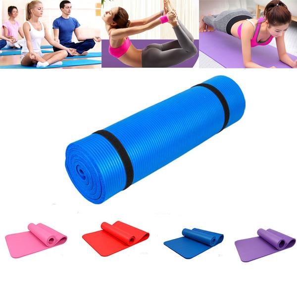 Extra 8mm Thick Exercise Mat Yoga Gym Workout Fitness Gymnastics Mats Large Pad 4 Extra 8mm Thick Exercise Mat Yoga Gym Workout Fitness Gymnastics Mats Large Pad 4