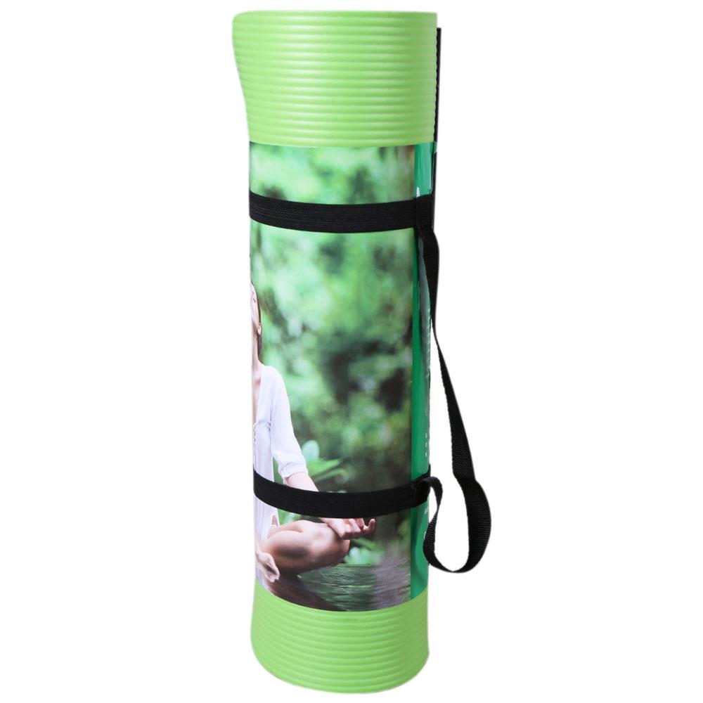 72in x 24in 10mm Yoga Mat Exercise Washable Meditation Gym Pad w/Carry strap 16 72in x 24in 10mm Yoga Mat Exercise Washable Meditation Gym Pad w/Carry strap 16