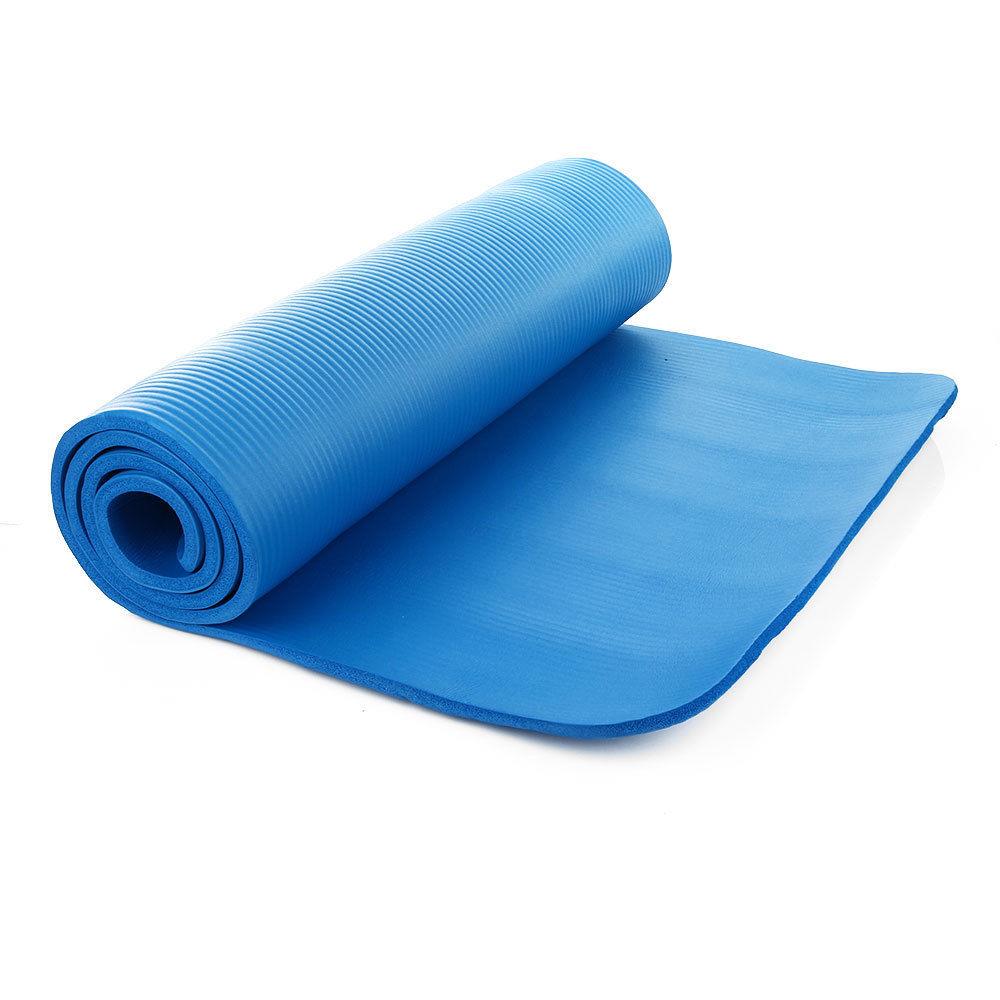 72in x 24in 10mm Yoga Mat Exercise Washable Meditation Gym Pad w/Carry strap 12 72in x 24in 10mm Yoga Mat Exercise Washable Meditation Gym Pad w/Carry strap 12