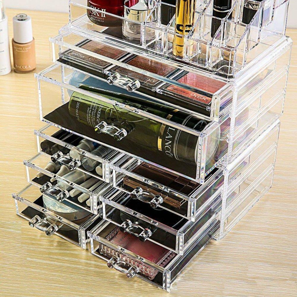 Acrylic Cosmetic Table Organizer Makeup Holder Case Box Jewelry