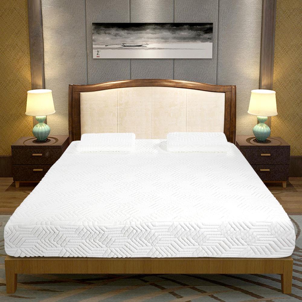10 "Three Layer Queen Size Cool Medium Firm Memory Foam Mattress Bed