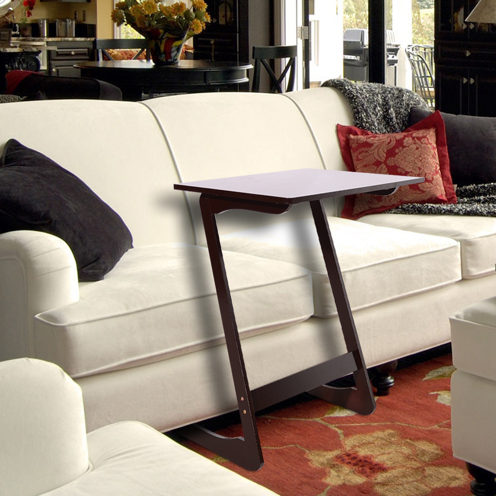 Bamboo Snack Table Sofa Couch Coffee End Table Bed Side Table