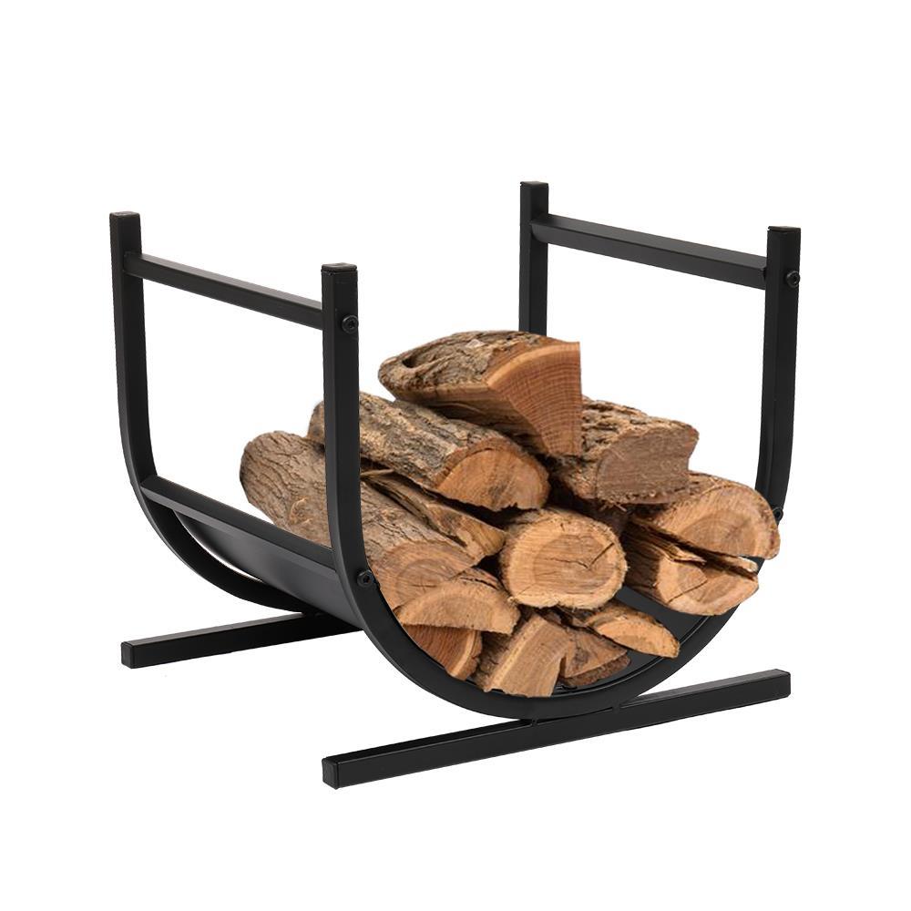 Indoor Metal Firewood Rack Log Holder Wood Storage Organiser Stand eBay