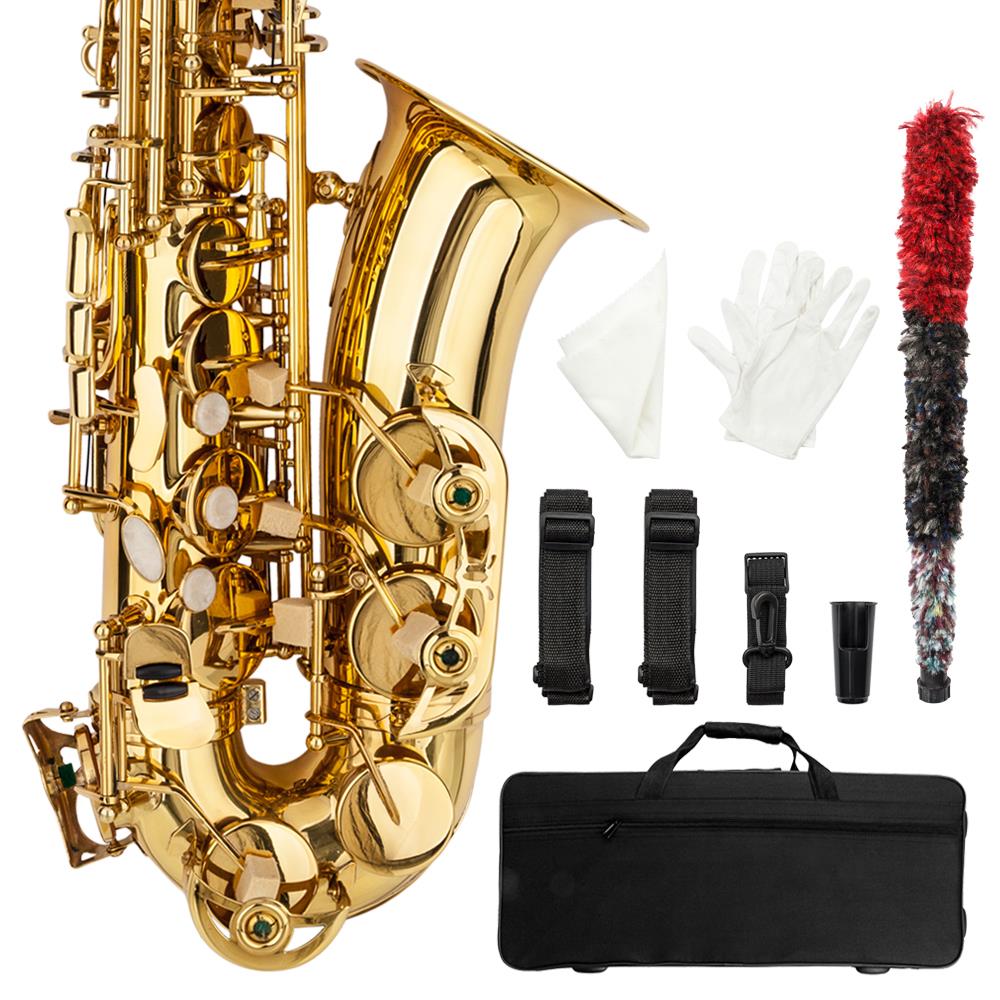 New Student Paint Gold Alto Eb Sax Saxophone w/ Case Accessories eBay