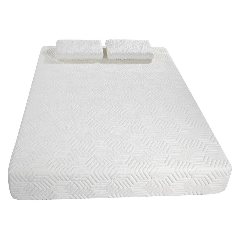 Traditional 10" Memory Foam Queen Firm GEL Mattress Bed with 2 FREE