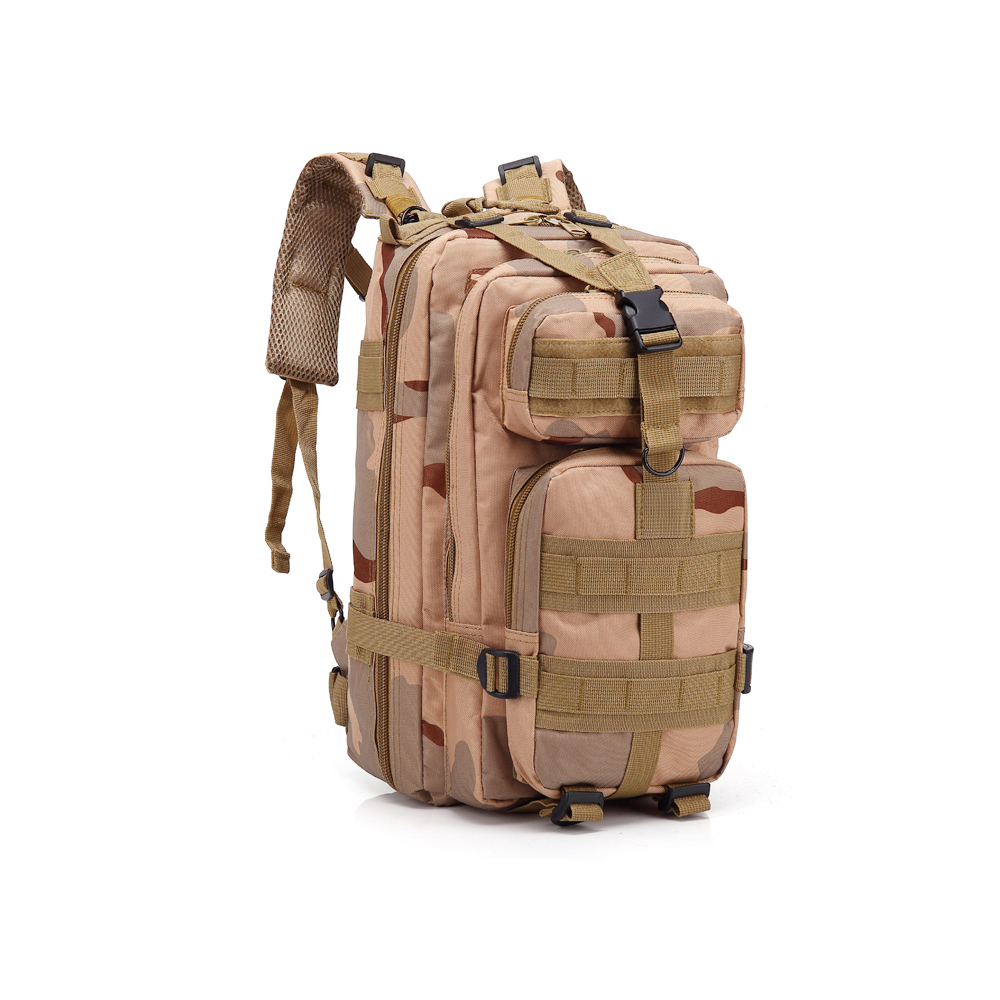 25L Unisex Sports Military Rucksacks Tactical Molle Backpack Hiking Bag Oxford