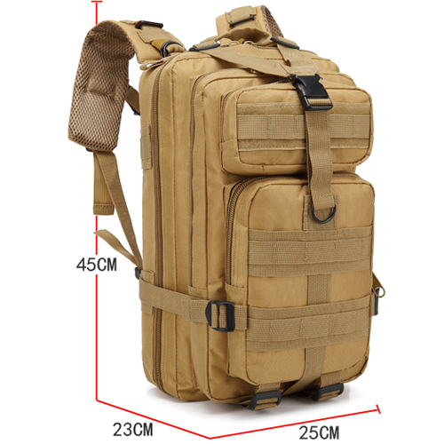 25L Unisex Sports Military Rucksacks Tactical Molle Backpack Hiking Bag Oxford