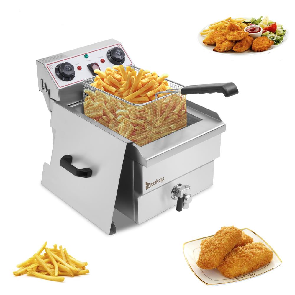 Large Electric Deep Fat Fryer Chip Food Oil Fry Fast Frying Home