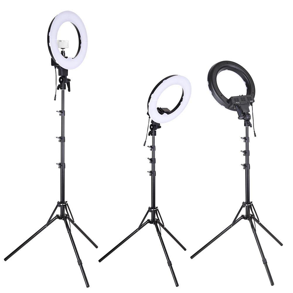 Studio 18" 480 LED Photo Video Ring Light + Camera Phone Holder