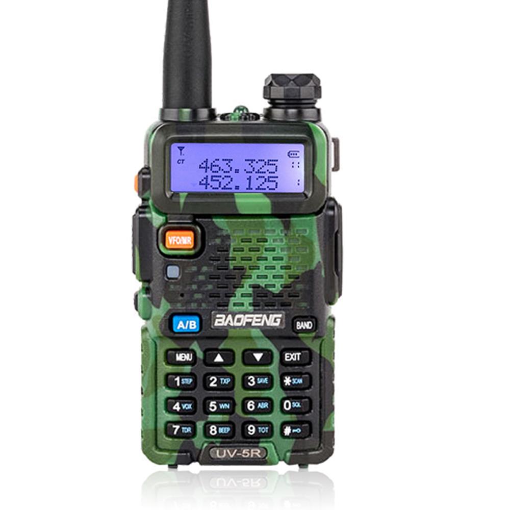 Baofeng UV5R Green Walkie Talkie UHF/VHF Dual Band TwoWay Radio + Earpiece eBay
