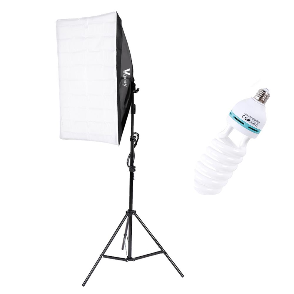Photography Studio 135W Softbox Lighting Stand Kit Photo Video Light