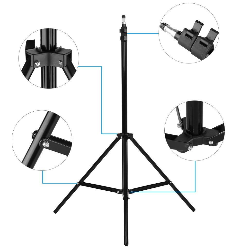 135W Fotografie Studio Kit Mit 4 Lampen, 2 Regenschirmen & Stativen – 5500K Tageslicht, Für Fotos & Videos