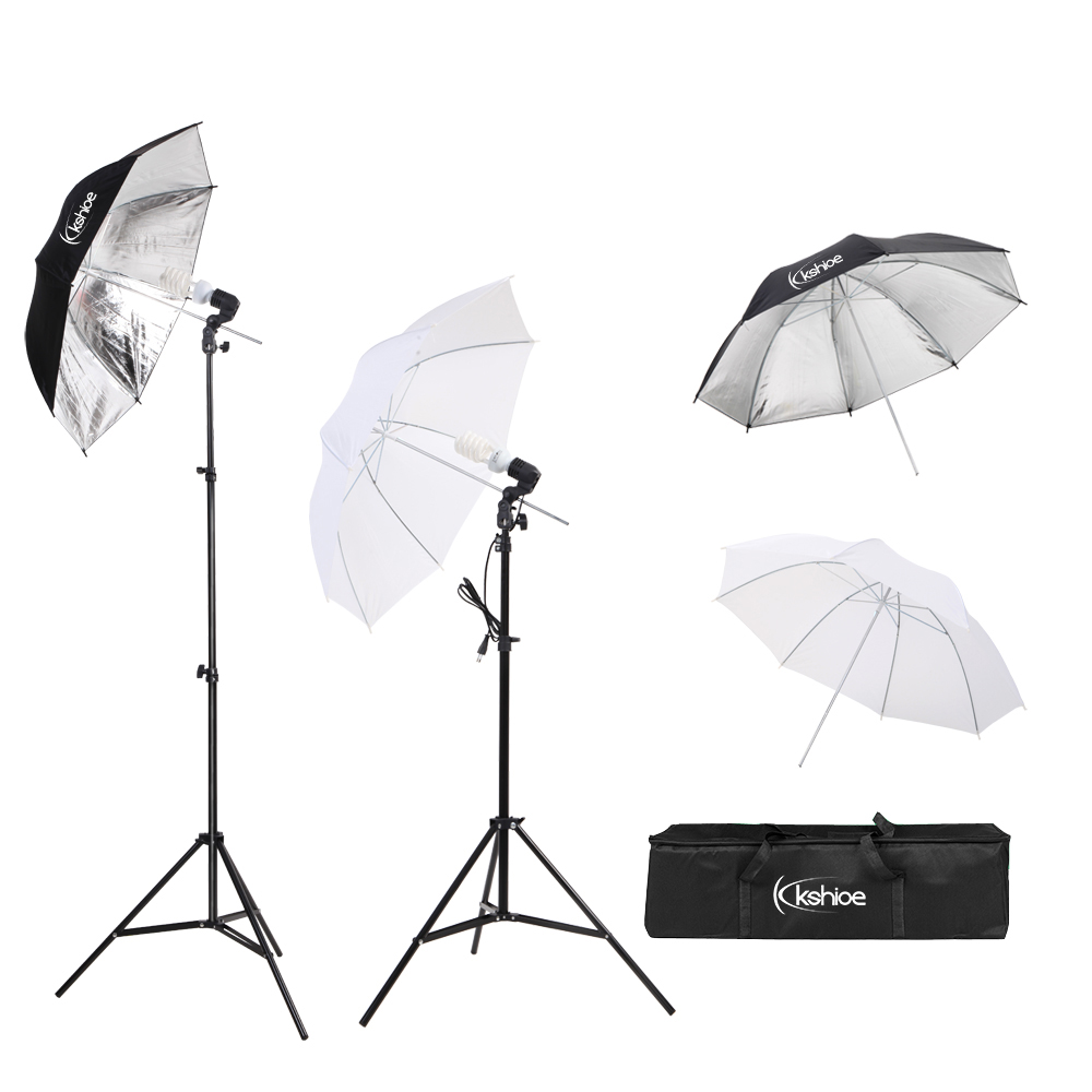 Photography Umbrellas Continuous Photo Video Light Stand Kit Photo