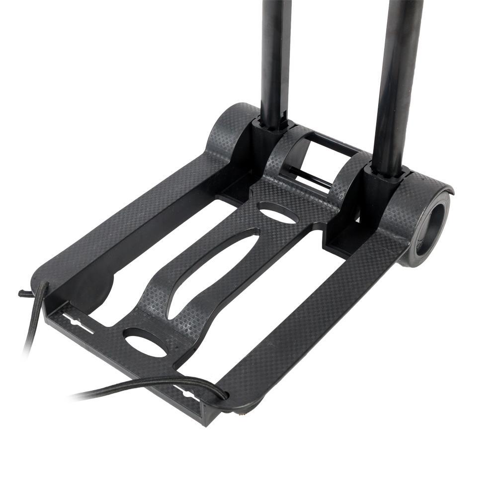 Black Luggage Cart Folding Dolly Push Truck Hand Collapsible Trolley 66
