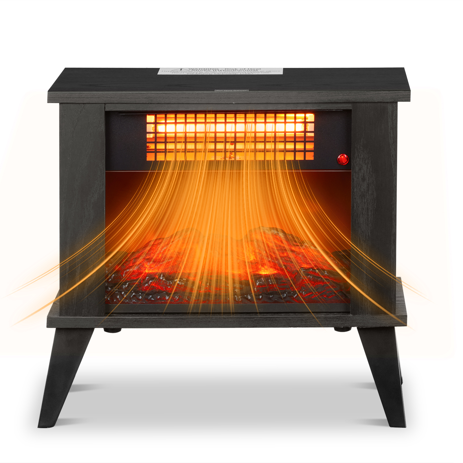 ZOKOP 15 in. Electric Fireplace Infrared Heater