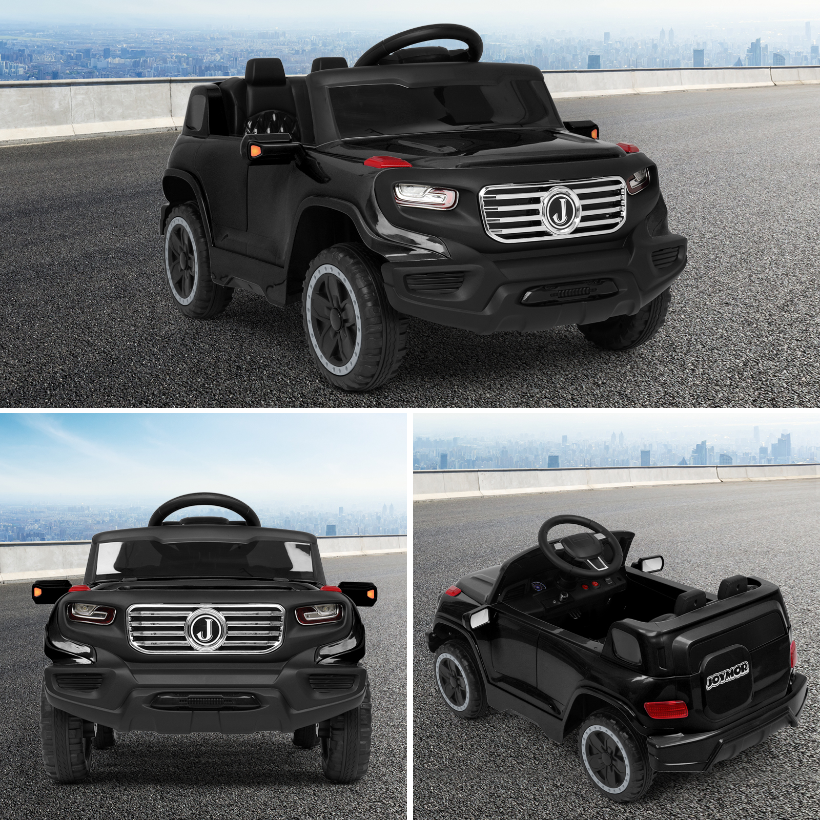 JOYMOR 6V Kids Ride on Toy Electric Truck w/ Remote Control, Music, LED