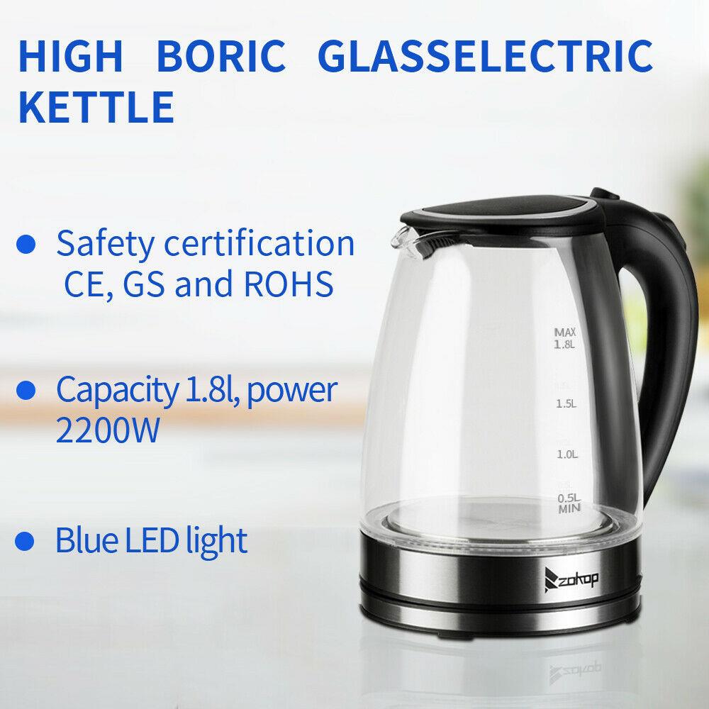 New Kettle Fast Boil Electric Glass Jug Kettle 1.8L 2.5L Electric