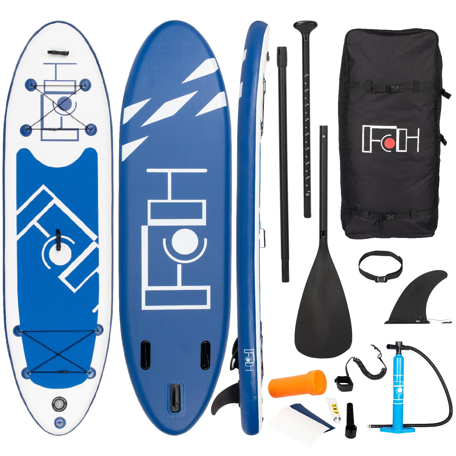 SUP Board Set Stand Up Paddle aufblasbar Surfboard Paddling 335x81x15cm