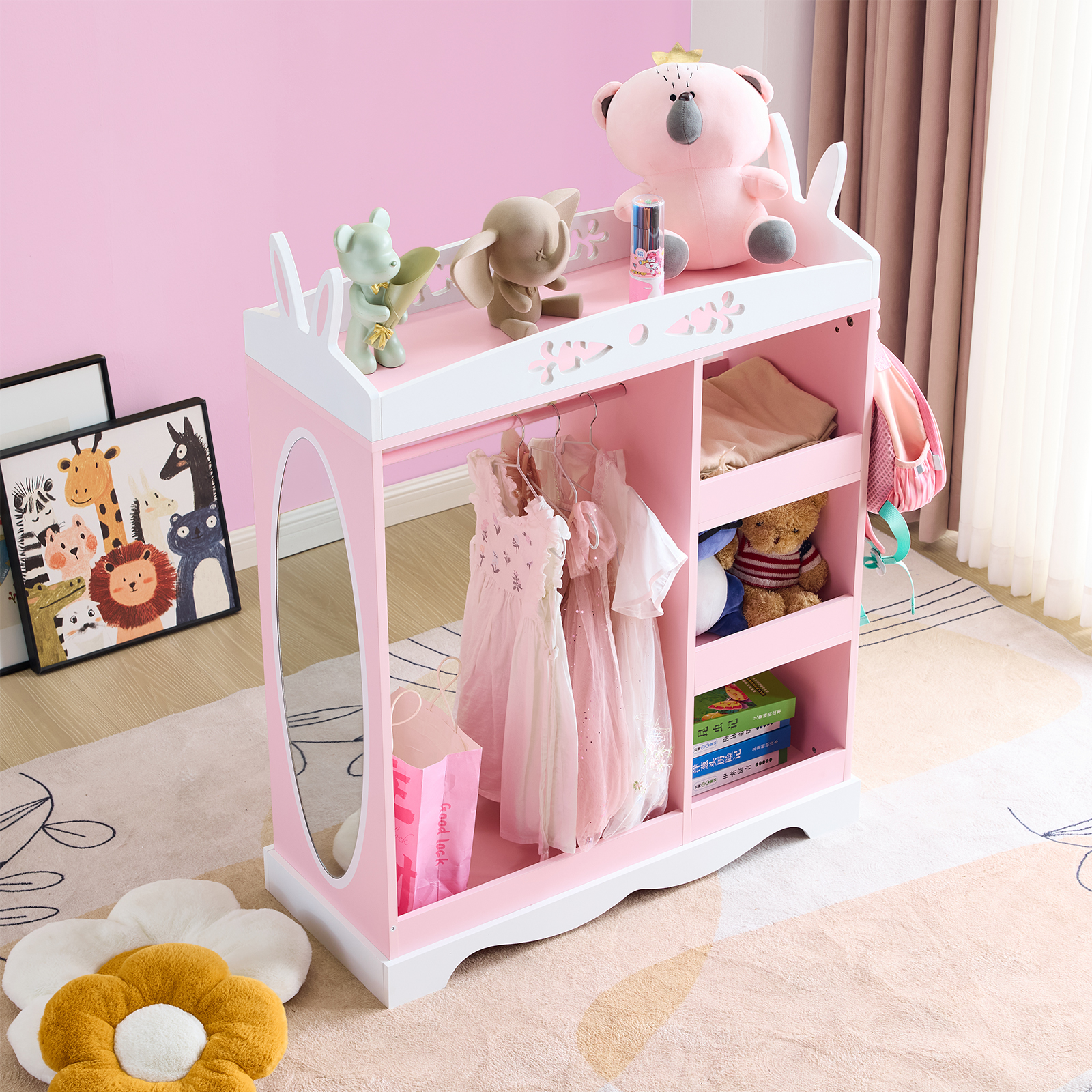 pink childrens dresser Modern Colors Make wishes come true with this lovely pink seven Cottage Colors Pink Dresser |
